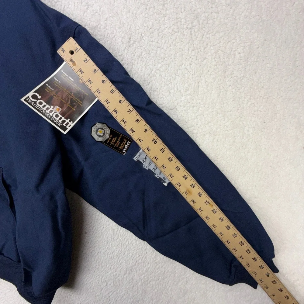 Carhartt Active Jacket Thermal Lined Mens 2XL J131 NVY Navy Blue NWT NOS